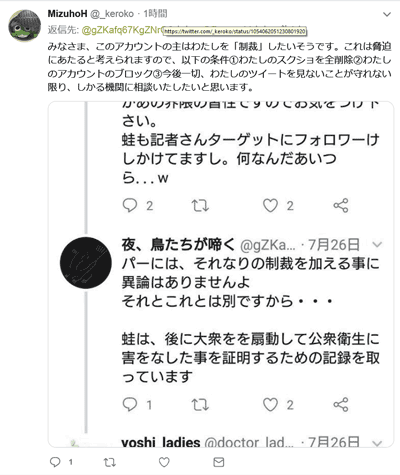 橋迫瑞穂氏による被害のねつ造と、でっち上げにもとづき行われた脅迫および強要